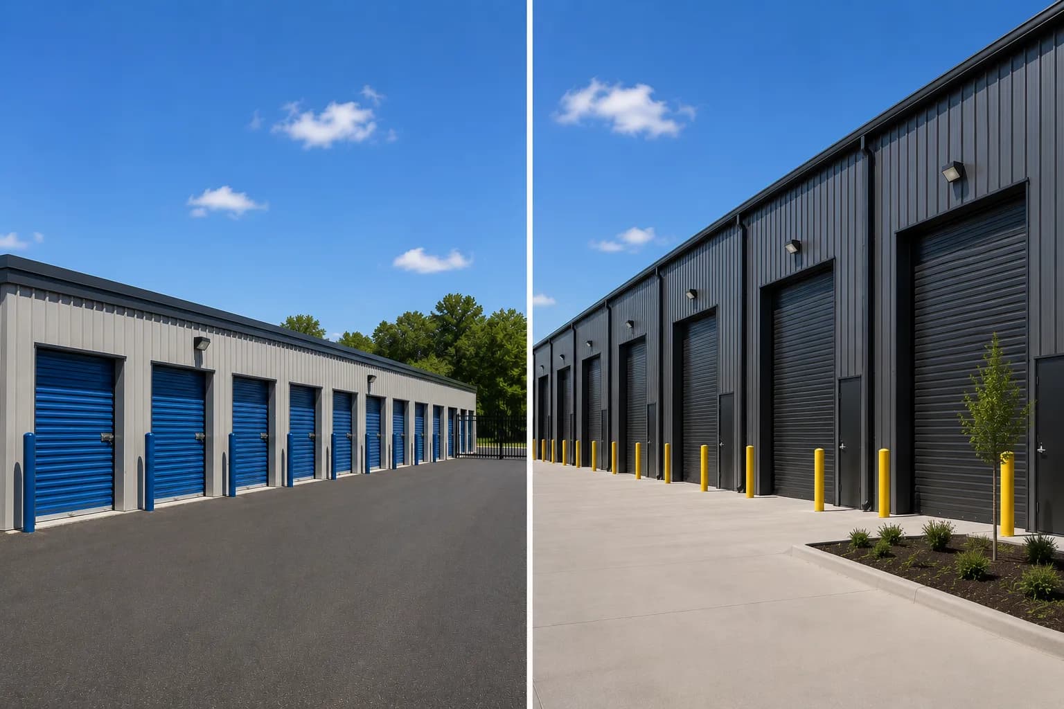 Flex Industrial vs Self Storage: Side-by-Side Guide